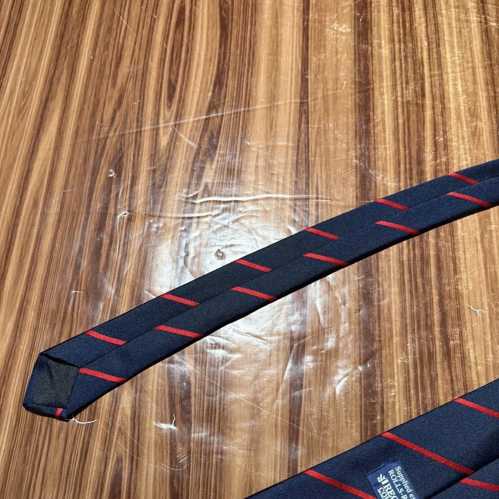ROLLS ROYCE Regency COLLECTION‎ Navy Blue And Red Striped 56